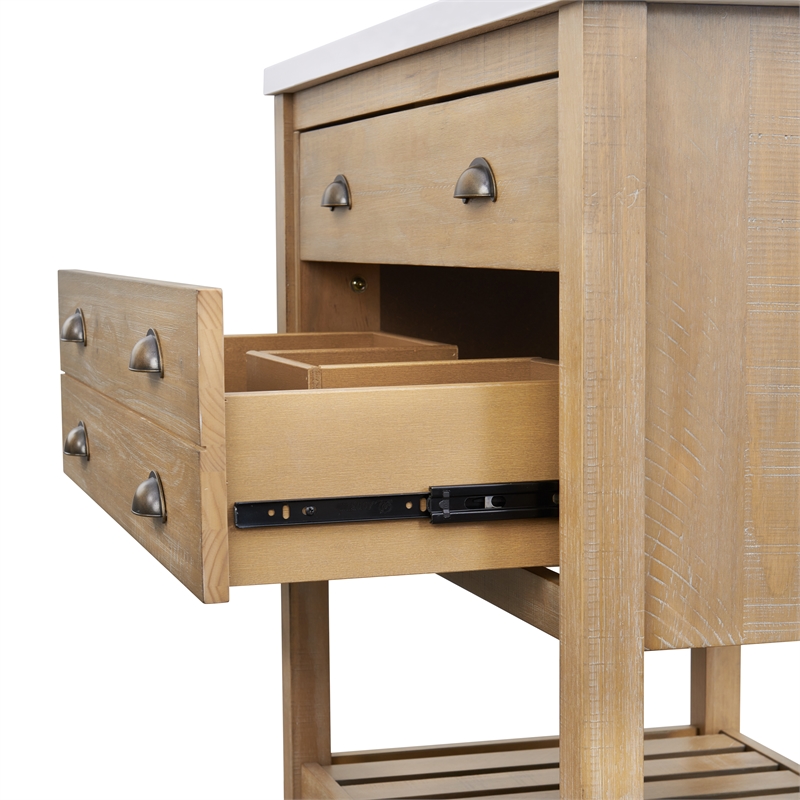 Avondale 60 in. Vanity Cabinet Only in Pine Avondale 60 in. Vanity Cabinet Only in Pine