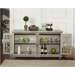Martin Svensson Home Marche Antique Silver 2-Door Wood TV Stand