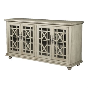 Martin Svensson Home Marche Antique Silver 2-Door Wood TV Stand