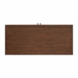 Classic Mid-Century Modern 2-Door Cinnamon Brown Wood Accent Chest
