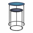 Blue Moon Glass Top Nesting Tables