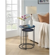 Blue Moon Glass Top Nesting Tables