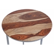 Union Solid Wood Top and Metal C-Table
