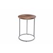 Union Solid Wood Top and Metal C-Table