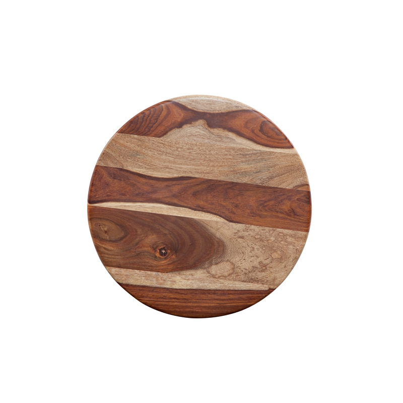 Union Solid Wood Top and Metal C-Table