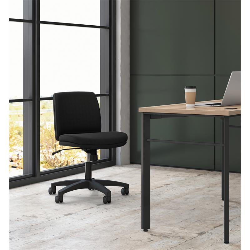 HON Network Low-Back Armless Task/Computer Chair in Black ...