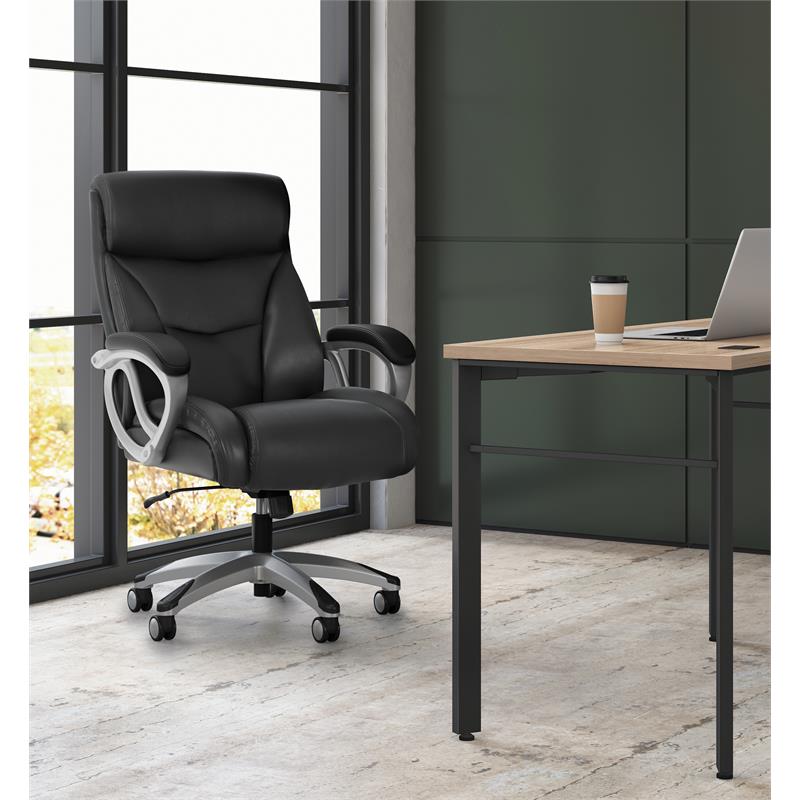 Sadie Big and Tall High-Back Leather Executive Computer/Office Chair in