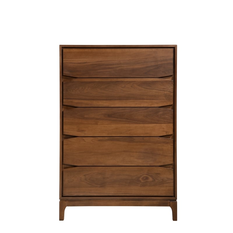 New Spec 5PC Rosa Queen Bedroom Set in Walnut and Gray
