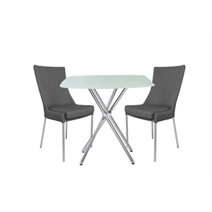 New Spec 3PC Bistro Dining Set in Gray