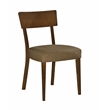 New Spec Round Dining Set White Glossy and Brown Set of 5