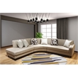 New Spec Valencia Mid Century RHF Sectional in Beige