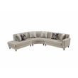 New Spec Valencia Mid Century RHF Sectional in Beige