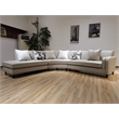 New Spec Valencia Mid Century RHF Sectional in Beige