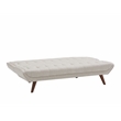 New Spec Urban Mid Century Modern Tufted Sofabed Polyester Soft Fabric In Beige
