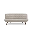 New Spec Urban Mid Century Modern Tufted Sofabed Polyester Soft Fabric In Beige