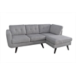 New Spec Mid Century Drake Upholstery Fabric Sectional In Light Gray