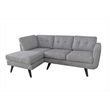 New Spec Mid Century Drake Upholstery Fabric Sectional In Light Gray