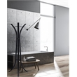 New Spec Mid Century Modern Metal Coat Rack in Black