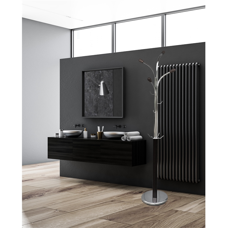 New Spec Metal Coat Rack in Chrome