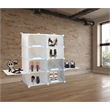 New Spec Contemporary Shoe Rack in White