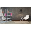 New Spec Contemporary Metal Bookcases in Silver