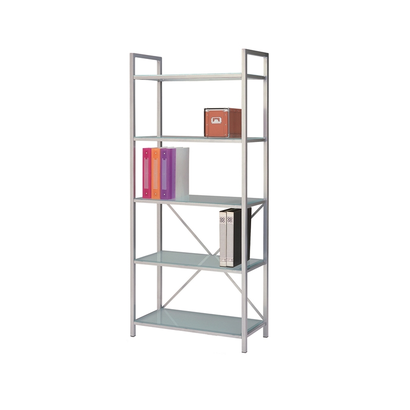 New Spec Contemporary Metal Bookcases in Silver