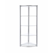 New Spec Contemporary Triangle Display Shelf Tempered Glass In Chrome