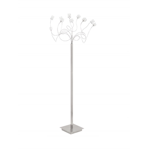 New Spec Crystal Cube Floor Lamp in Chrome