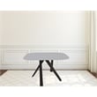 New Spec Metal Dining Table in Gray and Black