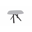 New Spec Metal Dining Table in Gray and Black