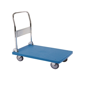 new spec folding platform dolly cart in blue