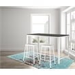 Farmhouse Monoco Counter Table Style With MDF Wooden Espresso/White Color