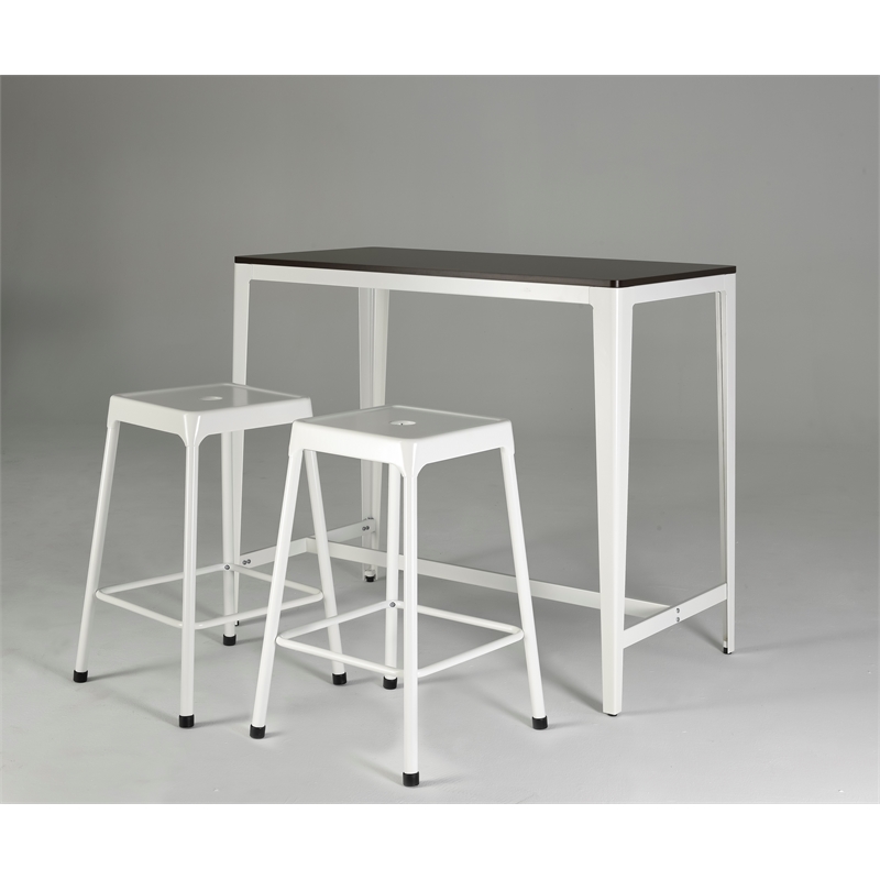 Farmhouse Monoco Counter Table Style With MDF Wooden Espresso/White Color
