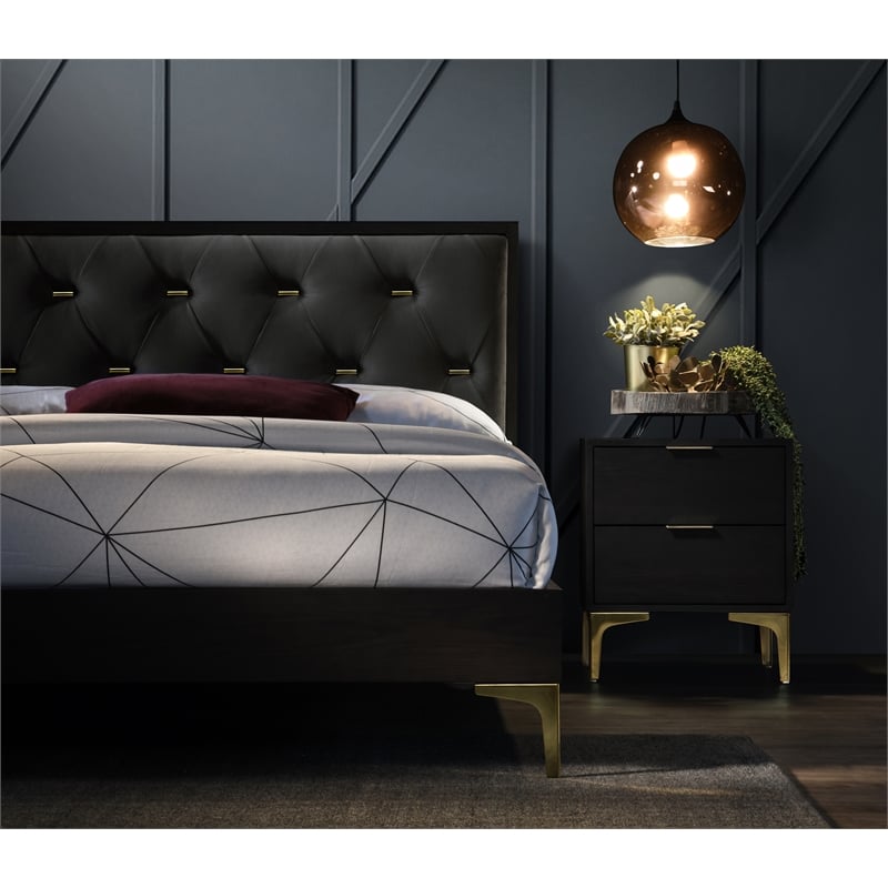 Ciara Modern Mid-Century Platfoam Bed Full Size