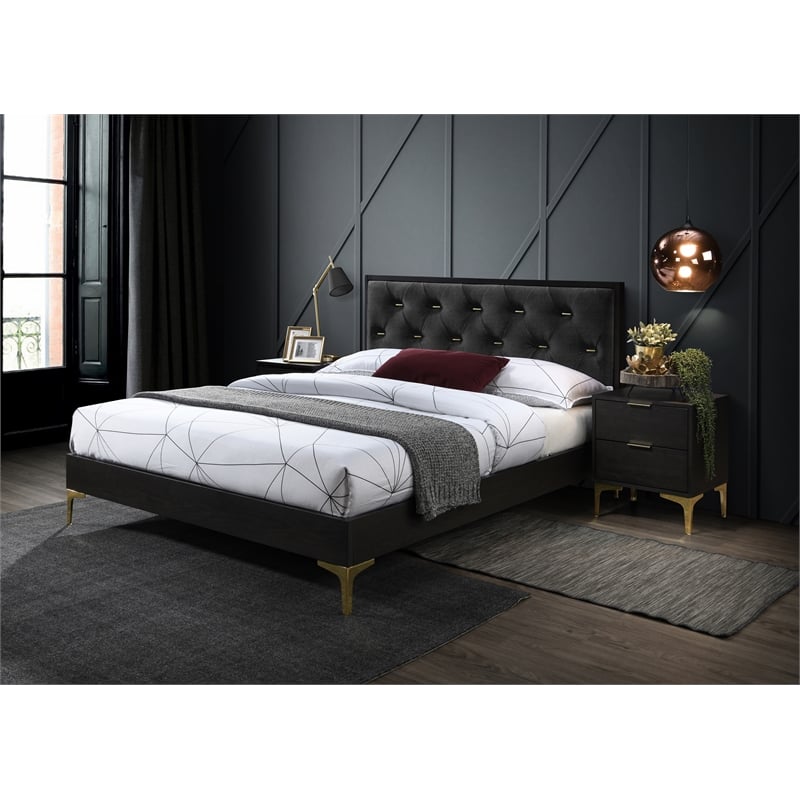 Ciara Modern Mid-Century Platfoam Bed Full Size