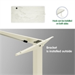Electric Power Adjustable Height Standing Desk In White