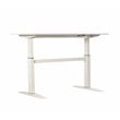 Adjustable Height Standing Office Desk  MDF Melamine Top In White Color