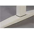 Adjustable Height Standing Office Desk  MDF Melamine Top In White Color
