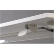 Adjustable Height Standing Office Desk  MDF Melamine Top In White Color