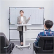 Adjustable Height Standing Office Small Desk In White Color