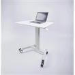 Adjustable Height Standing Office Small Desk In White Color