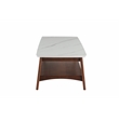 Luca Mid- Century Coffee Table Sintered Stone & Wooden Frame