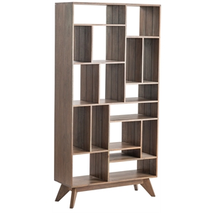 crestview collection multi level wood etagere bookcase in brown