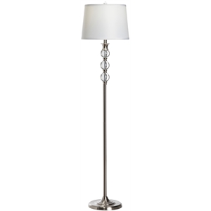 crestview collection sapphira crystal and metal floor lamp in silver