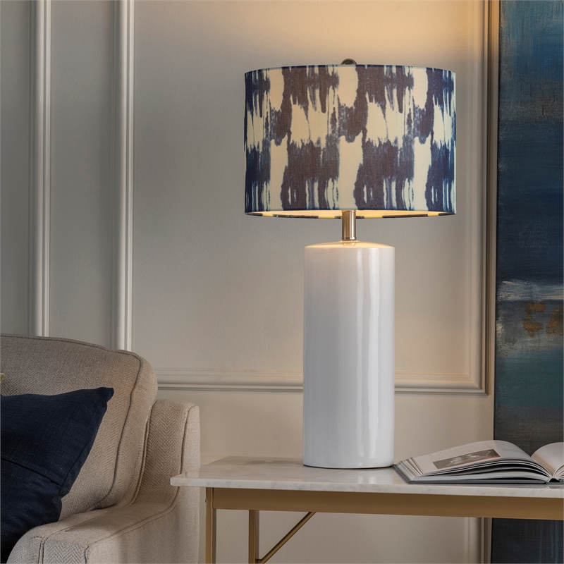 Evolution by Crestview Collection Madison Ceramic Table Lamp in Blue ...