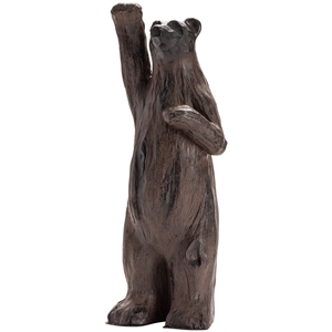 poppa bear statue brown resin
