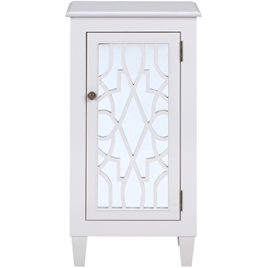 the burlington 1 mirror door cabinet wood white