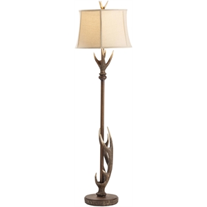 crestview collection montana floor resin lamp in brown
