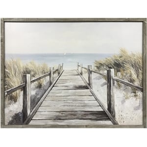 crestview collection sunny stroll wood painting in white