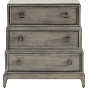 newton 3 drawer chest wood gray